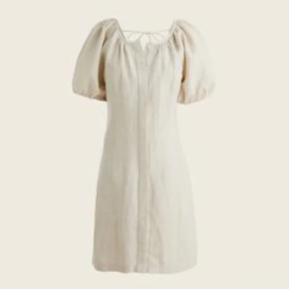 J. Crew | Dresses | Nwt Jcrew Vback Linen Dress Size 6 | Poshmark